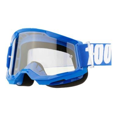 Masque 100% STRATA 2 Bleu Écran Transparent 100% Probikeshop 0