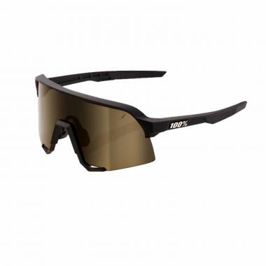 100% S3 Sunglasses Black Iridium Gold 0