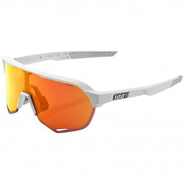 100% S2 Sunglasses White HiPER Iridium Red 0