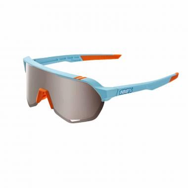100% S2 Sunglasses Blue/Orange HiPER Iridium 0