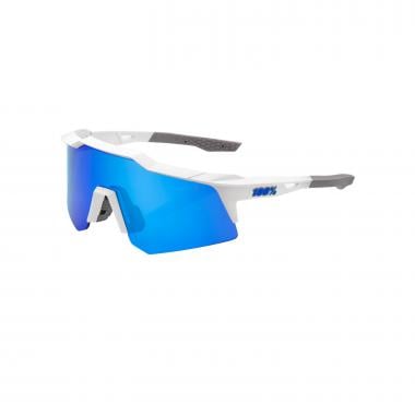100% SPEEDCRAFT XS Sunglasses White Iridium Blue 0
