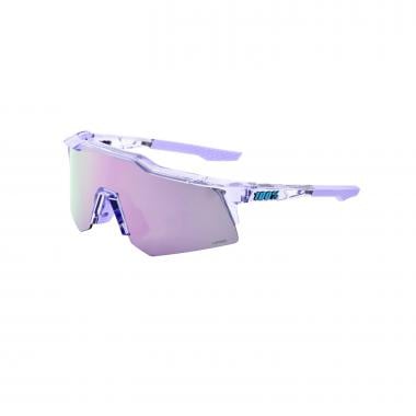 100% SPEEDCRAFT XS Sunglasses Purple Translucent HiPER Iridium 0