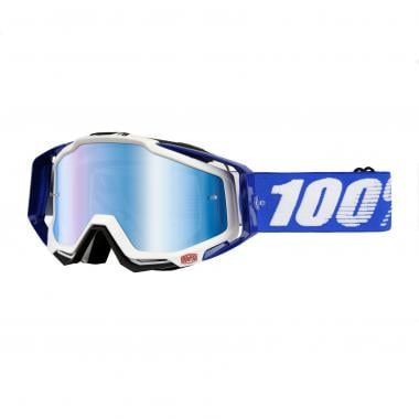 100% RACECRAFT COBALT Goggles Blue Mirror Lens 0