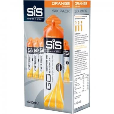 SIS GO ISOTONIQUE Pack of 6 Energy Gels Gluten-free (60 ml) 0