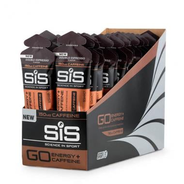 SIS GEL GO + DOUBLE CAFEINE Pack of 30 Energy Gels Gluten-free (60 ml) 0