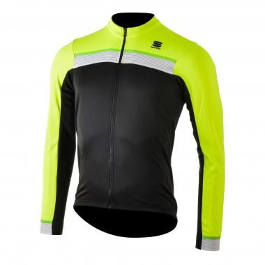 SPORTFUL PISTA THERMAL Long-Sleeved Jersey Black/Yellow 0