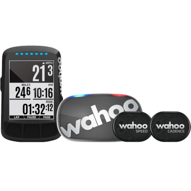GPS WAHOO ELEMNT BOLT Stealth (Pack Cinto Cardio TICKR Gen 2 + Sensores RPM Velocidade/Cadência) Cinzento 0