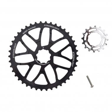 STRONGLIGHT 40/42 Teeth Conversion Kit for Shimano 10 Speed Cassette with 16 Tooth Sprocket Black 0
