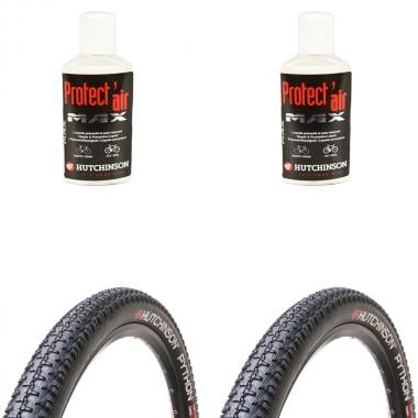 HUTCHINSON PYTHON 2 29x2.10 RR XC TR Set of 2 Folding Tyres PV525232 + 2 PROTECT'AIR MAX Anti-Puncture Tyre Sealants 0
