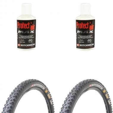 HUTCINSON TORO 27.5x2.10 RR XC TR Set of 2 Folding Tyres PV525472 + 2 PROTECT'AIR MAX Anti-Puncture Tyre Sealant 0
