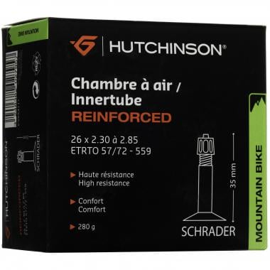 Chambre à Air HUTCHINSON REINFORCED 26x2,30/2,85 Butyl Schrader 35 mm