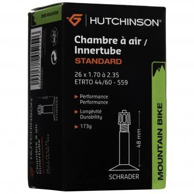 Chambre à air HUTCHINSON STANDARD 26x1,70/2,35 Butyl Schrader 48 mm