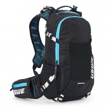USWE FLOW 16 Backpack with Integrated Back Protector Schwartz/Blau 0