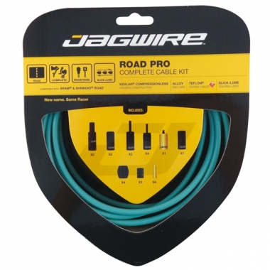 Kit de cables y fundas de freno y cambio JAGWIRE ROAD PRO Celeste 0