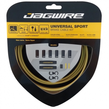 JAGWIRE UNIVERSAL SPORT Cable Kit and Brake Casing Gold 0