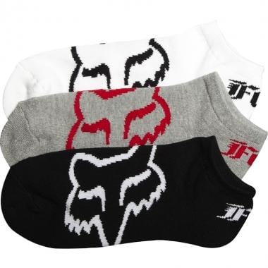 FOX CORE NO SHOW Socks 3 Pairs Black/White/Grey 0