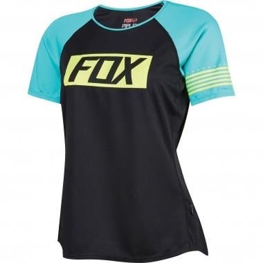 FOX RIPLEY Women's Short-Sleeved Jersey Black/Green 0