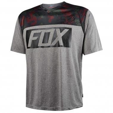 Maillot FOX INDICATOR PRINT Manches Courtes Gris FOX Probikeshop 0