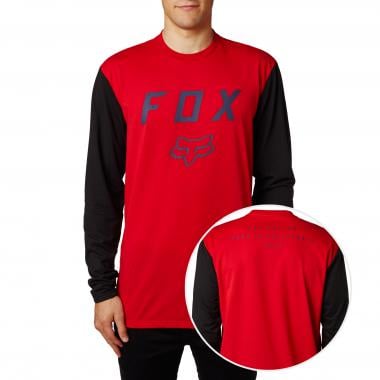 T-Shirt FOX CONTENDED TECH Maniche Lunghe Rosso 0