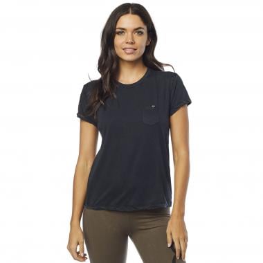 T-Shirt FOX WASHED OUT POCKET CREW Donna Nero 0