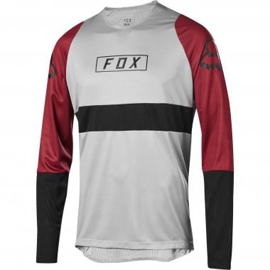 FOX DEFEND Long-Sleeved Jersey Grey/Red 2019 0
