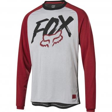 FOX RANGER DR Kids Long-Sleeved Jersey Grey/Red 2019 0