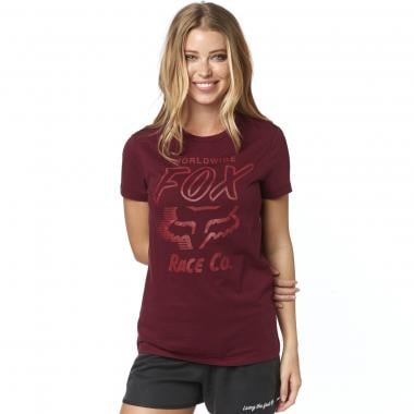 FOX WORLDWIDE Women's T-Shirt Burgundy 0