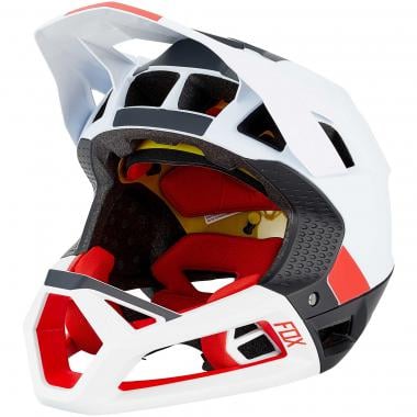 MTB-Helm FOX PROFRAME BLOCKED Schwarz/Weiß 0