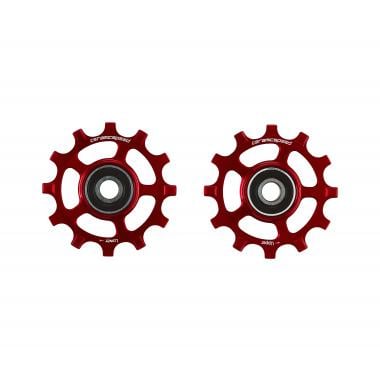 CERAMICSPEED COATED 11S Speed Jockey Wheels Shimano NW 9100/8000/RX800/GRX Red #108566 0