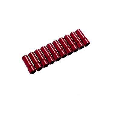 Extremos de funda RED CYCLING PRODUCTS Aluminio 5,2 mm Rojo (x10) 0