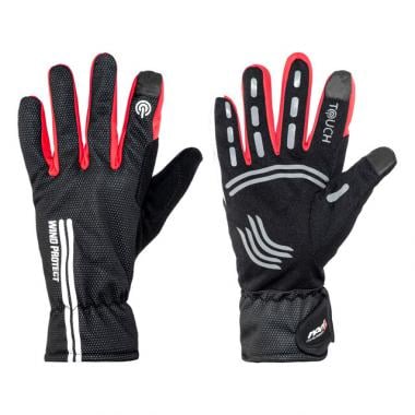Guanti RED CYCLING WINDPROOF RACE Nero/Rosso  0