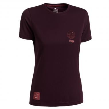 Maillot ROCDAY WOODY Femme Manches Courtes Bordeaux 2021