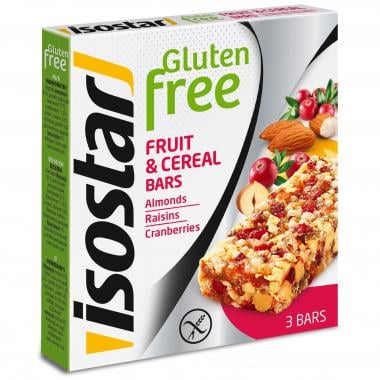ISOSTAR CRUNCHY Pack of 3 Gluten-Free Energy Bars Gluten-free (30 g) 0
