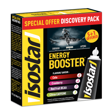 Pack de 5+1 Géis Energéticos ISOSTAR ENERGY BOOSTER (20g) 0