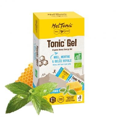 MELTONIC TONIC' GEL COUP DE FRAIS BIO Pack of 8 Energy Gels Organic (160 g) 0