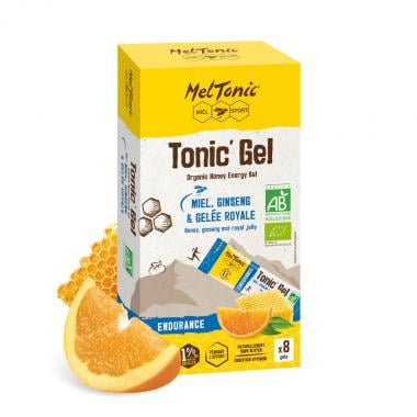 MELTONIC ENDURANCE BIO Pack of 8 Energy Gels Organic (160 g) 0