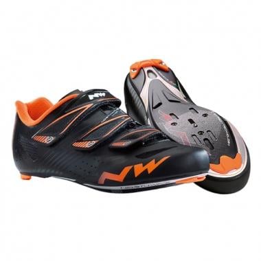 Rennrad-Schuhe NORTHWAVE TORPEDO 3S Schwarz/Orange 0