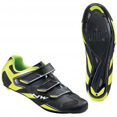 Sapatos de Estrada NORTHWAVE SONIC 2 Preto/Amarelo Fluorescente 0