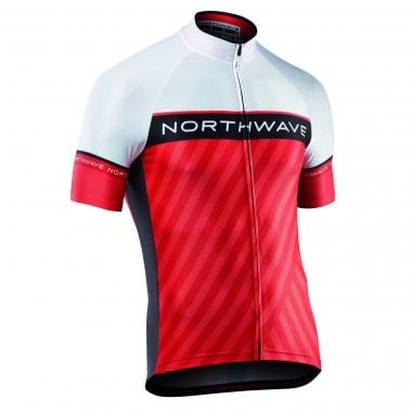 Maillot NORTHWAVE LOGO 3 Manches Courtes Blanc/Rouge NORTHWAVE Probikeshop 0