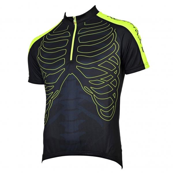 Northwave skeleton bicicleta camiseta corto negro/amarillo 2019 