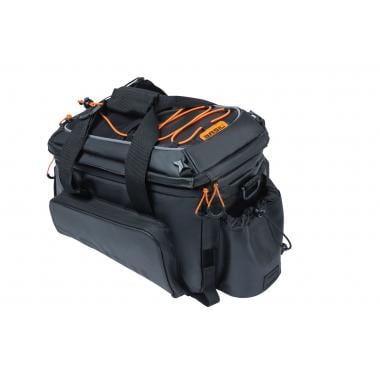Sacoche de Porte-Bagages BASIL Miles Tarpaulin Trunkbag XL Pro 9-36L Noir/Orange BASIL Probikeshop 0