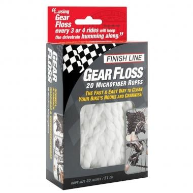 FINISH LINE GEAR FLOSS 20 Microfiber Cleaning Ropes for Chain and Cassette 0
