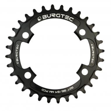 BURGTEC THICK THIN 9/10/11/12 Speed Single Chainring 4 Arms 64/96 mm Black 0