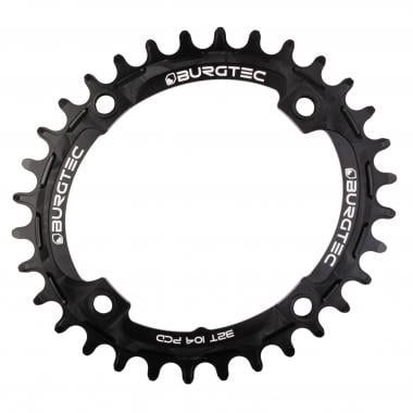 BURGTEC THICK THIN OVAL 10/11/12 Speed Single Chainring Narrow Wide 4 Arms 104 mm Black 0
