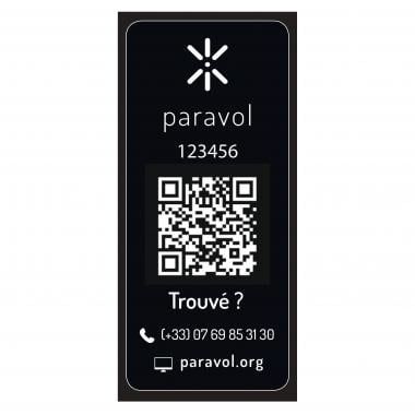 PARAVOL COmpulsory Bike Identification Marking Sticker 0