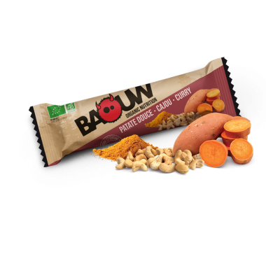 BAOUW! BIO Energy Bar Salty Taste with Vegetables (Sweet potato - Cashew - Curry) 0
