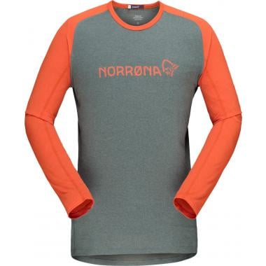NORRONA FJORA EQUALISER Long-Sleeved Jersey Grey/Orange 0