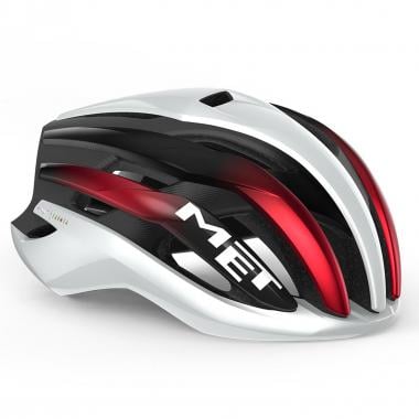 MET TRENTA MIPS Road Helmet White/Black/Red Brillant 0