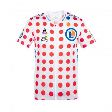 LE COQ SPORTIF TDF REPLICA POIS Short-Sleeved Jersey White/Red 2021 0
