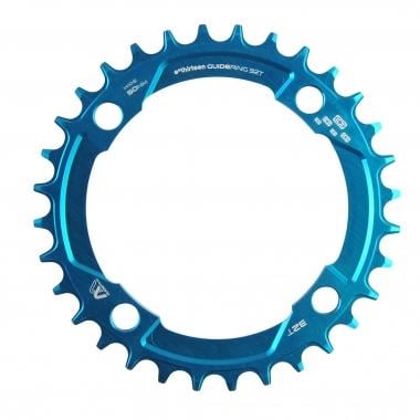 E-THIRTEEN GUIDERING M NARROW WIDE 8/9/10/11/12 Speed Single Chainring 4 Arms 104 mm Blue 0